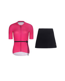 RIVANELLE kurzes Trikot und Rock - LOVELY - Schwarz/Rosa